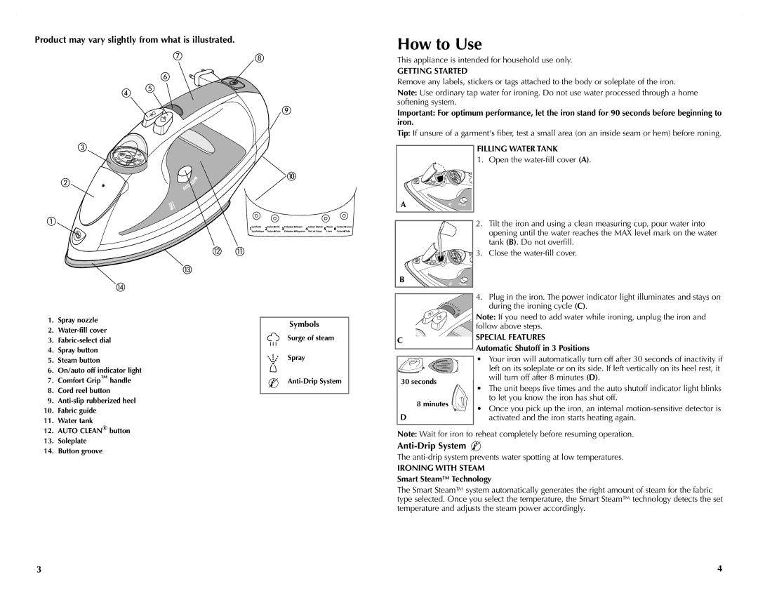 Black & Decker ICR517, ICR510, ICR520 manual How to Use, Product may vary slightly from what is illustrated, Anti-Drip System 